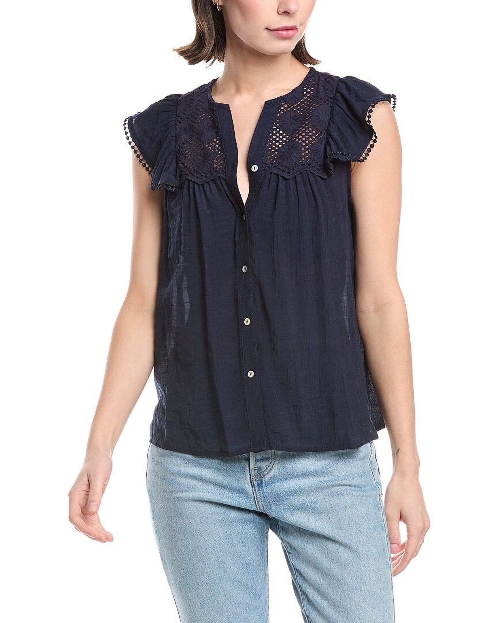 Nanette Nanette Lepore womens Blouse, m, Blue
